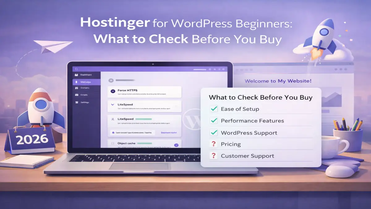Hostinger for WordPress beginners buying checklist
