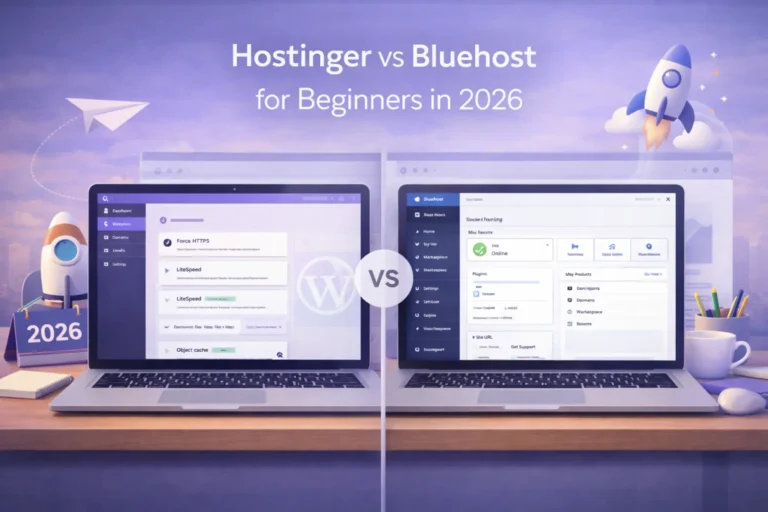 Hostinger vs Bluehost for beginners in 2026